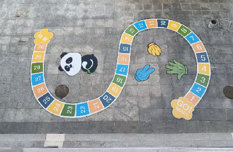 涡阳地面游戏彩绘