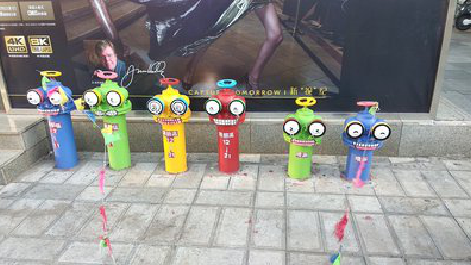 涡阳商业区彩绘