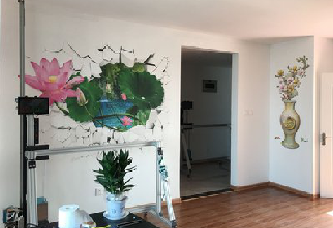 涡阳墙体彩绘相比墙纸的优势。