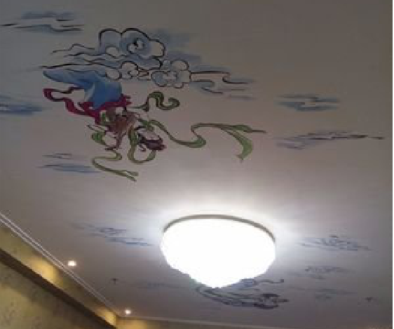 涡阳如何快速绘制天花板上的手绘墙？